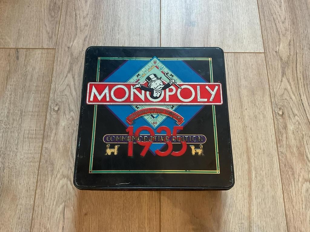 Monopoly Commemorative Edition 1935 - Zeldzaam!, Gebruikt, Parker Brothers, Ophalen of Verzenden, Vijf spelers of meer