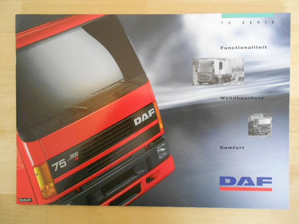 DAF 75 Brochure 1995, Boeken, Auto's | Folders en Tijdschriften, Zo goed als nieuw, Overige merken, Ophalen of Verzenden