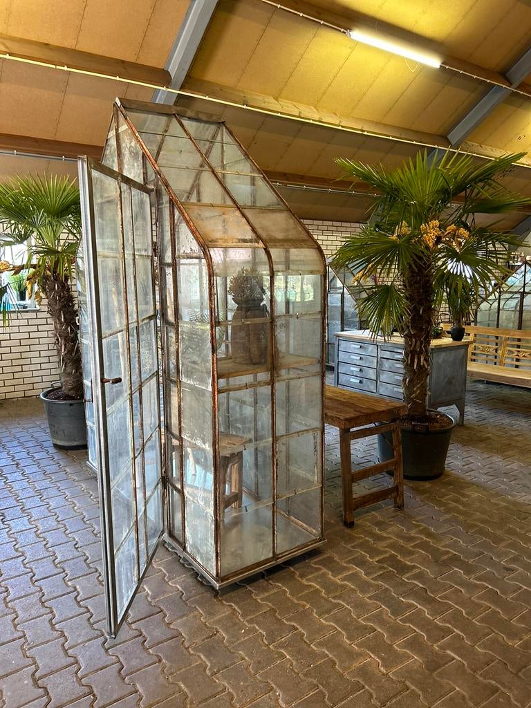 Kas greenhouse 200 x 75 x 250 cm handgemaakt uniek, Tuin en Terras, Staal, Gebruikt, Kweekkas, Ophalen of Verzenden