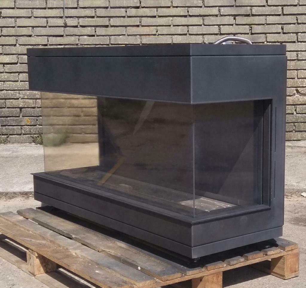demo model BELLFIRES  view bel LARGE 3 ZIJDIG ZICHT MET HOUT, Huis en Inrichting, Kachels, Ophalen, Zo goed als nieuw, Gas, Inbouw