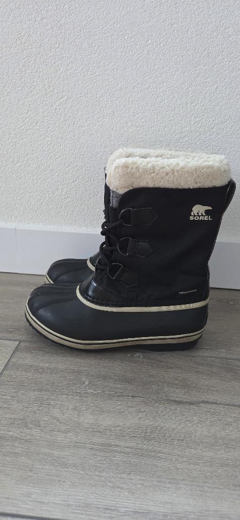 Sorel zwarte snowboots / boots maat 37 zo goed als nieuw, Jongen of Meisje, Ophalen of Verzenden, Sorel, Laarzen