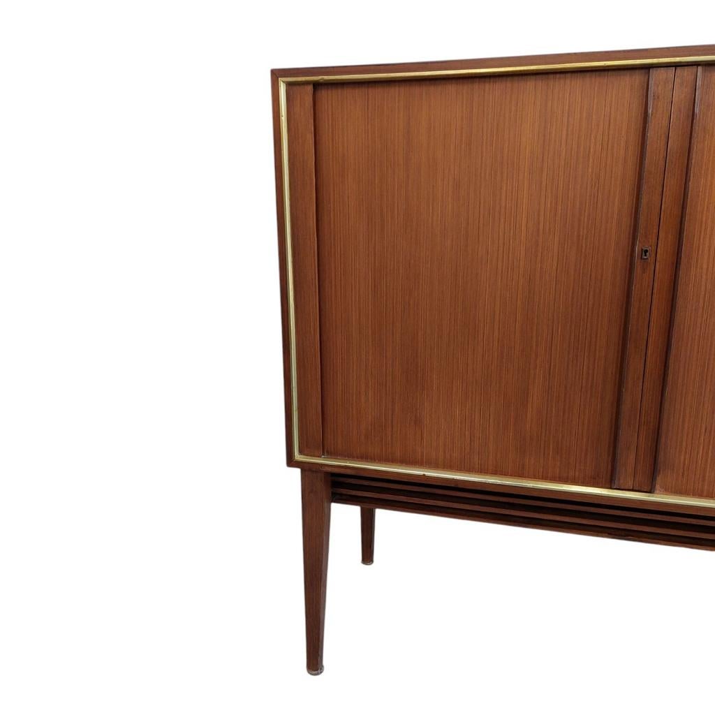 Vintage roldeurkast dressoir, tv meubel, Ophalen, Gebruikt, Meerdere deuren, 50 tot 100 cm