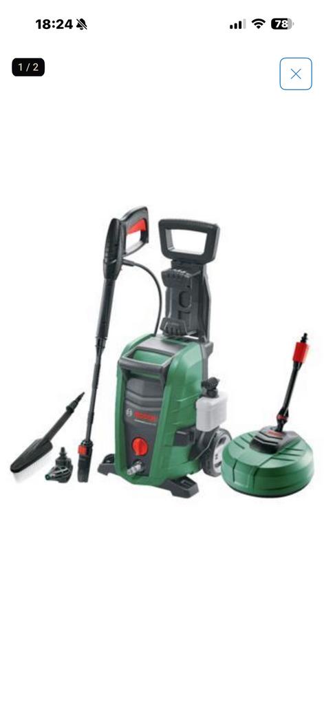 Bosch hogedrukreiniger Aquatak 125 Home en Car kit, Tuin en Terras, Hogedrukreinigers, Ophalen of Verzenden, Zo goed als nieuw