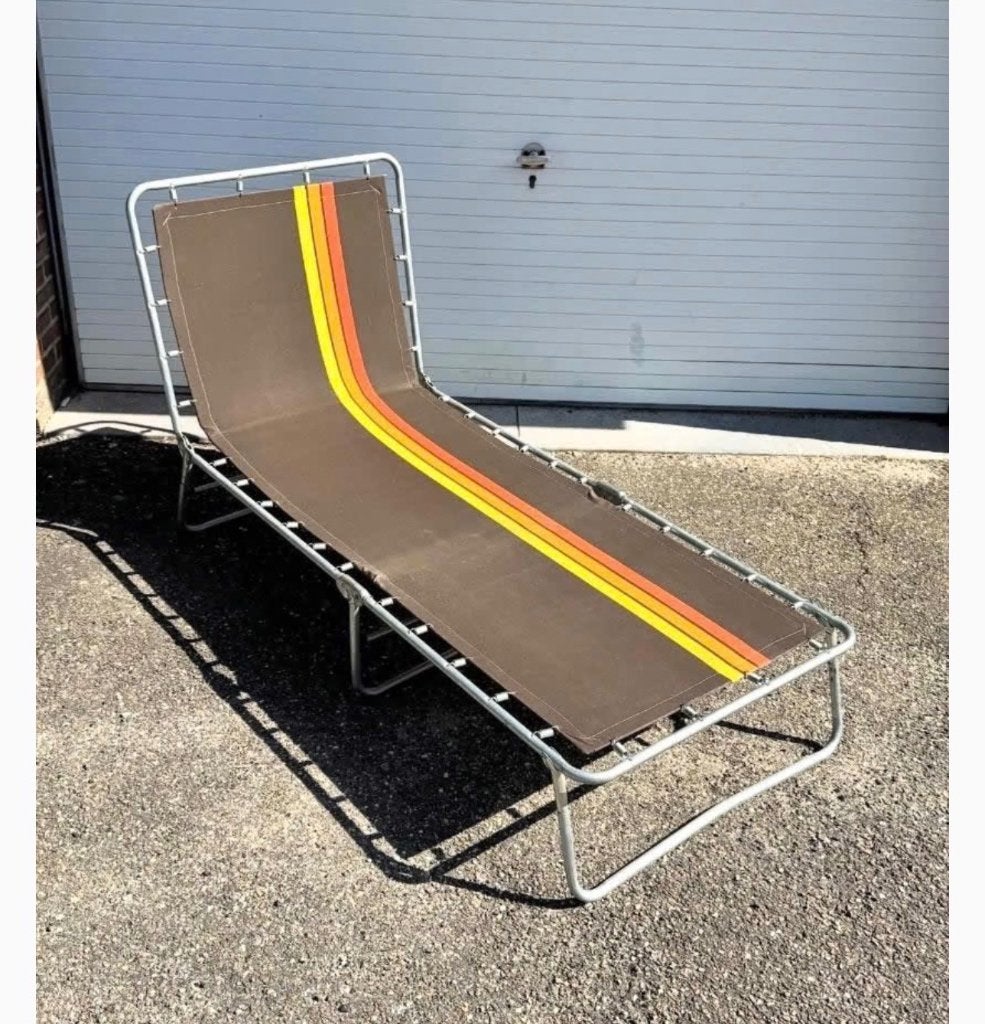 Vintage kampeerbed jaren 70, Ophalen, Campingstoel