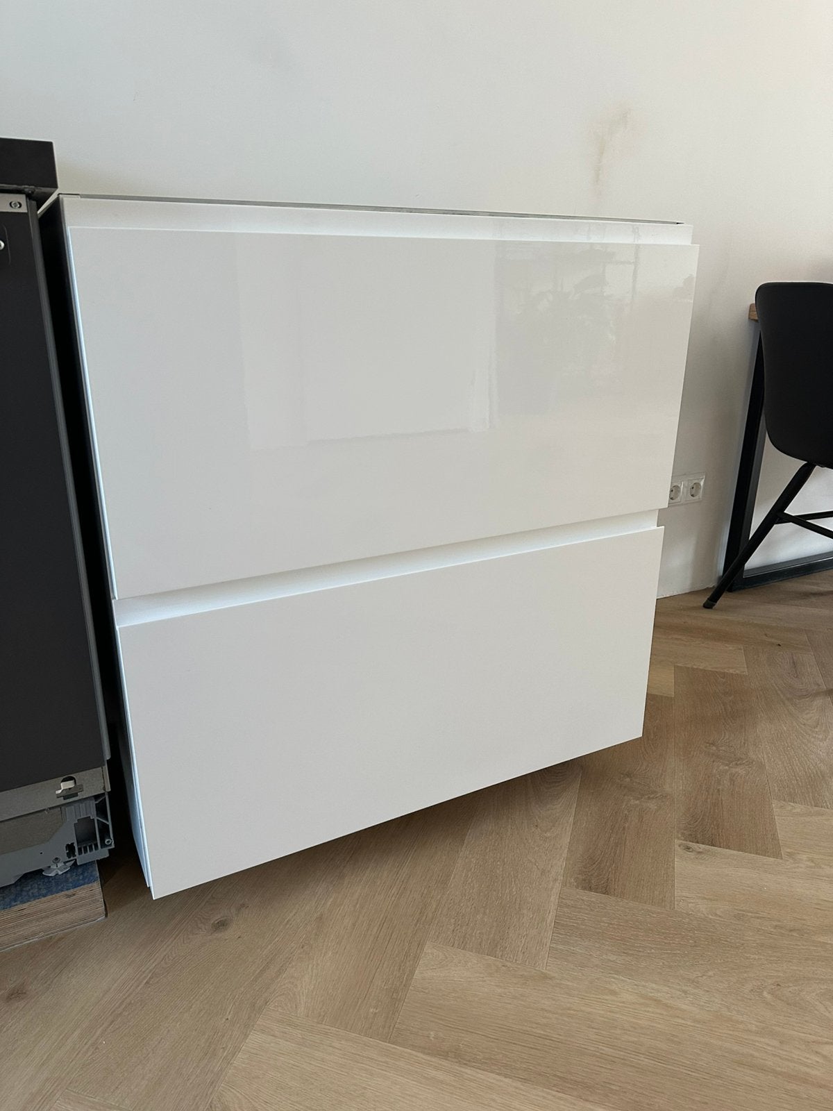 Ikea Maximera/Voxtorp ladefront 80cm, Ophalen, Wit, Nieuw, 50 tot 100 cm
