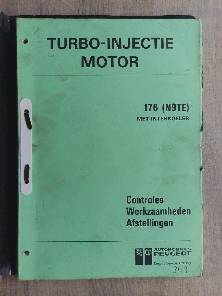 Peugeot 505 Turbo motor dealer werkplaatsboek  176   N9TE, Ophalen of Verzenden, Gelezen, Peugeot