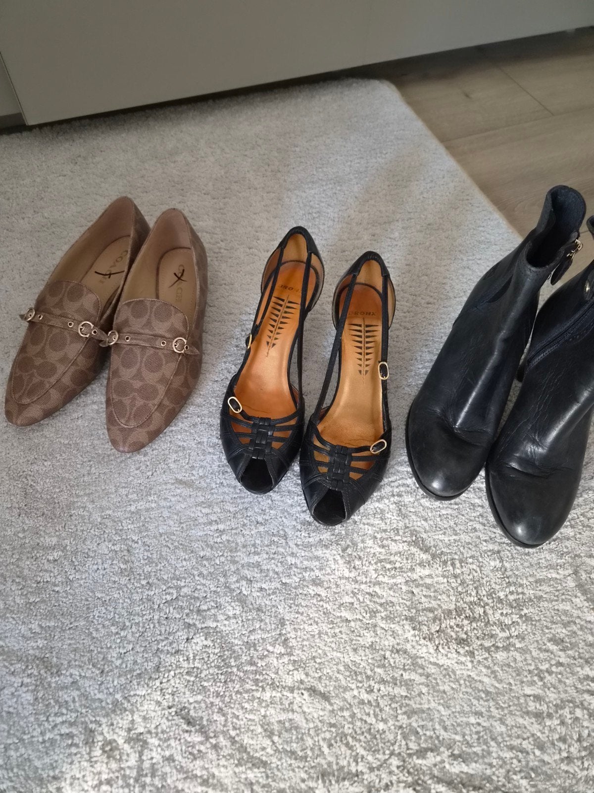 Diverse damesschoenen: Coach, Bronx, M&G New York, Kleding | Dames, Bruin, Instappers, Ophalen of Verzenden, Gedragen