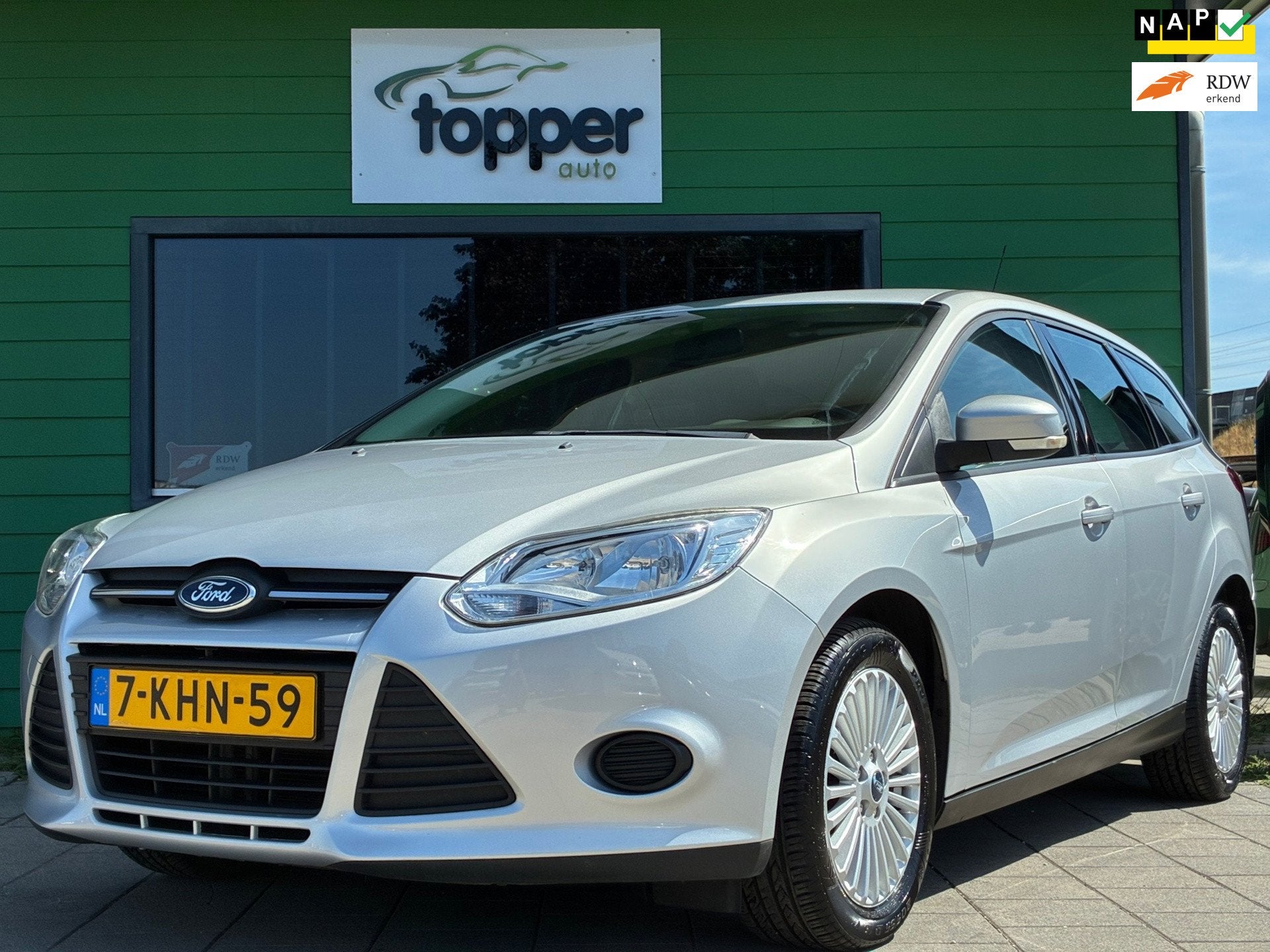 Ford Focus Wagon 1.0 EcoBoost Trend|1e Eigenaar|Airco|Elektr, Auto's, Euro 5, 101 pk, Gebruikt, Origineel Nederlands