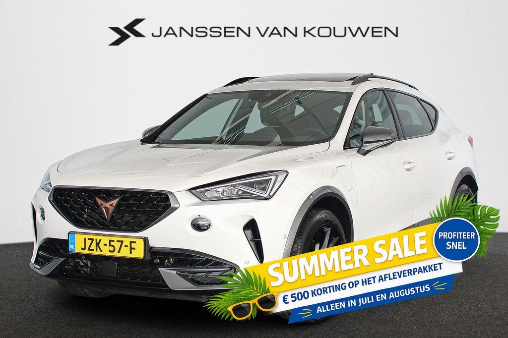 CUPRA Formentor 1.4 TSI e-Hybrid Panoramadak Achteruitrijcam, Auto's, Cupra, Stof, Gebruikt, Euro 6, 4 cilinders