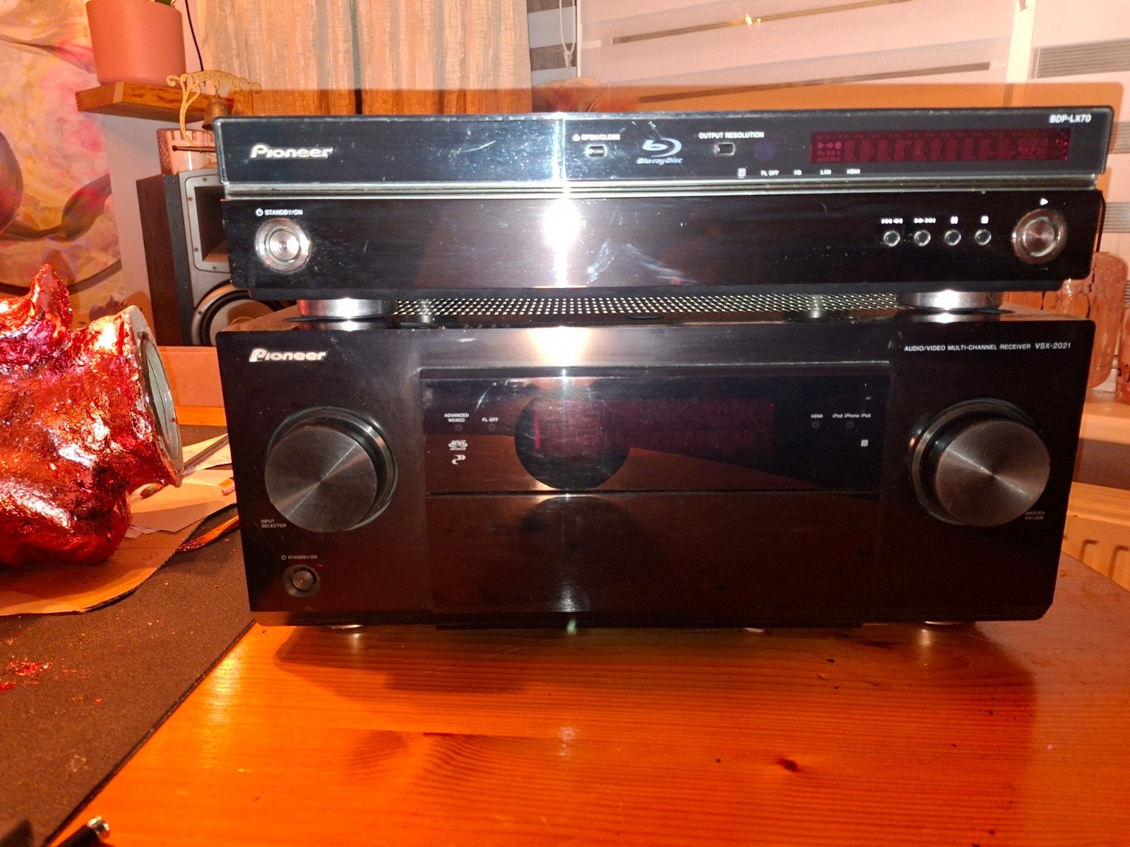 Pioneer Versterker VSX-2021 en Blu-ray Speler BDP-LX70, Ophalen, Gebruikt, Dvd-speler, Pioneer
