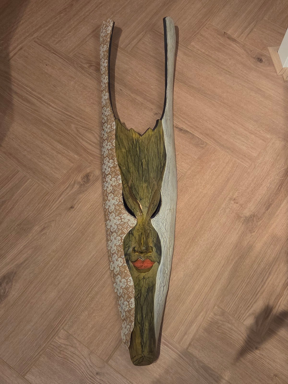 muurdecoratie masker, Ophalen, Zo goed als nieuw