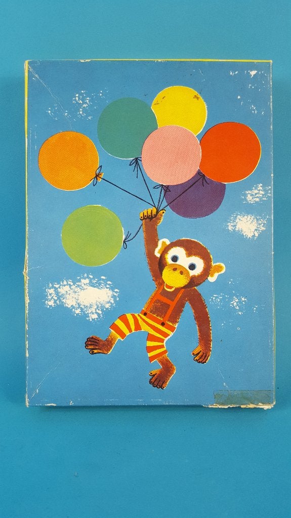 Vintage legpuzzel Tom-Tas Kinderpuzzel 1 Aap ballonnen. K13, Tweedehands verkoop, Tweedehands verkoop, Gebruikt, Geen@idee.nl