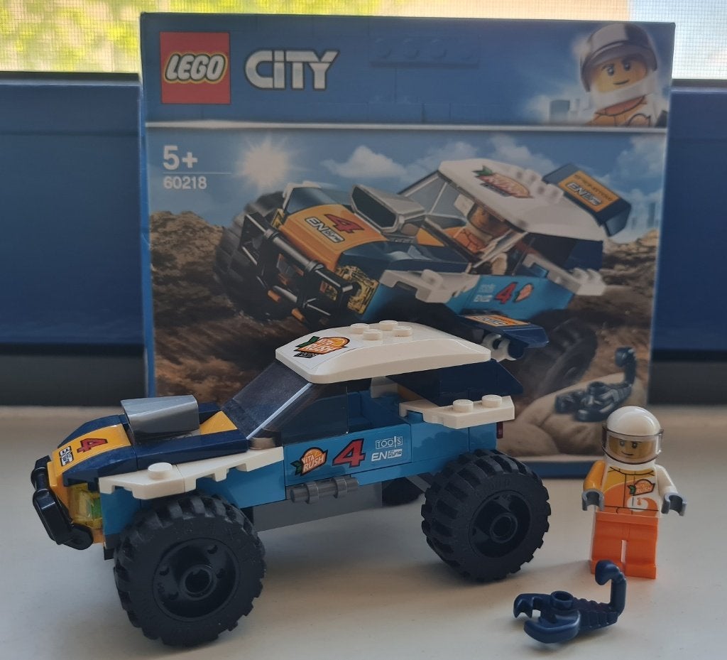 Lego City 60218 Woestijnrallywagen met minifiguur, City, Inclusief instructies, Lego, Ophalen of Verzenden
