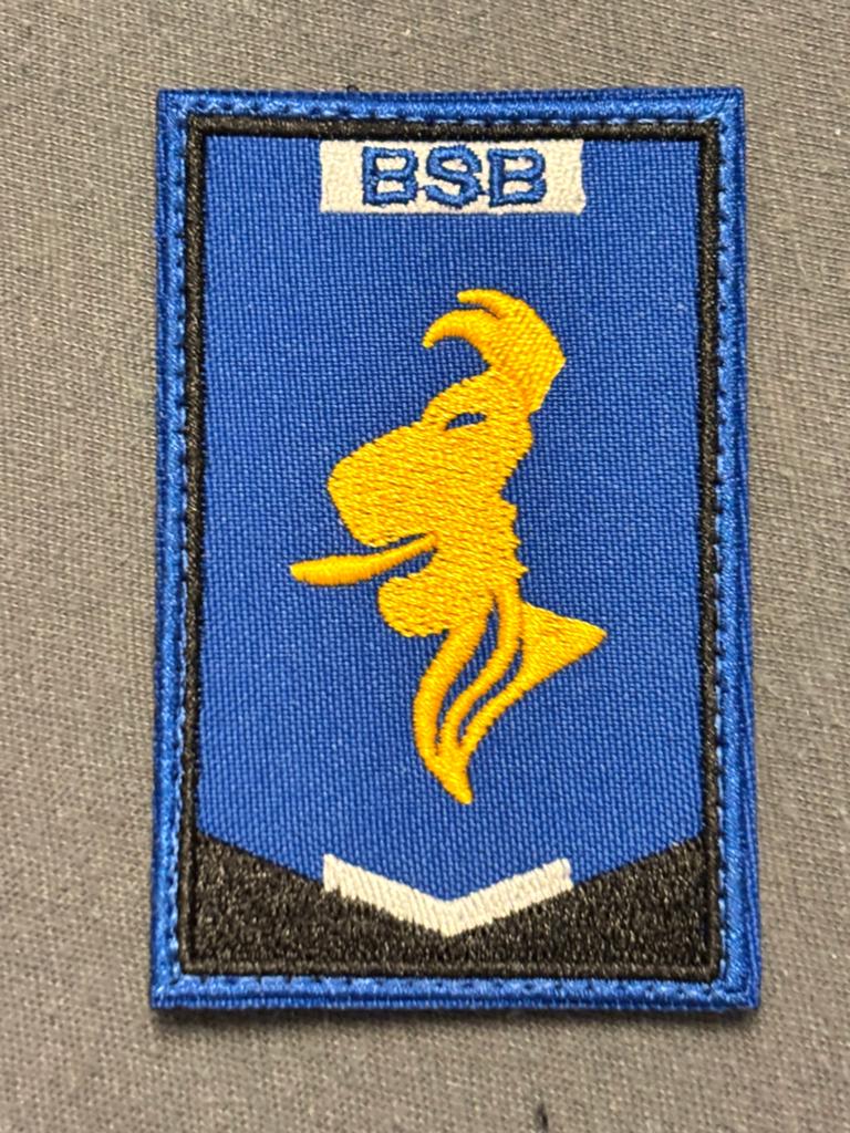 Arm embleem kmar BSB, Verzamelen, Militaria | Algemeen, Verzenden, Marechaussee, Nederland, Embleem of Badge