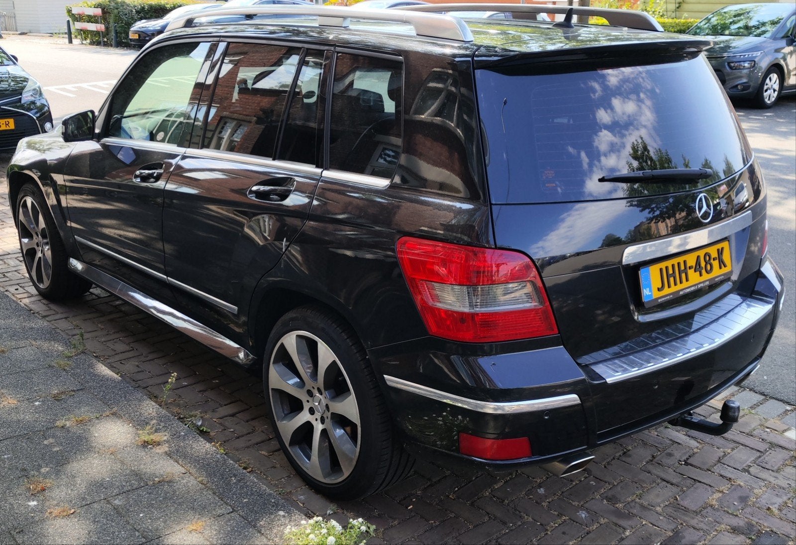 Mercedes-Benz GLK 3.0 Glk300 4MATIC AUT 2008 Zwart, Auto's, Mercedes-Benz, Automaat, 1730 kg, Zwart, 2000 kg
