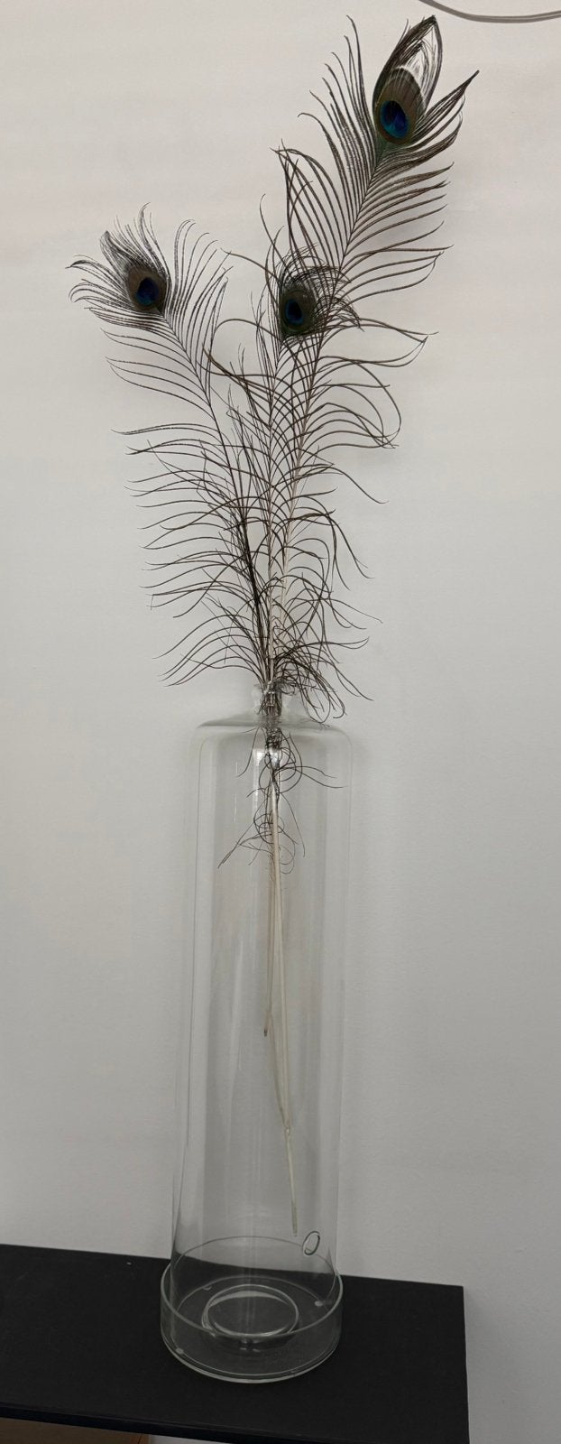 Hoge glazen orchideeën vaas - 71 cm, Huis en Inrichting, Woonaccessoires | Vazen, Ophalen, Gebruikt, Transparant, Glas