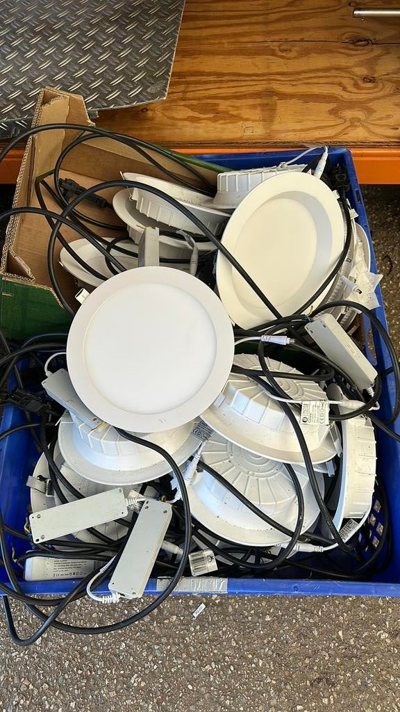 Led spotjes, Huis en Inrichting, Lampen | Spots, Zo goed als nieuw, Metaal of Aluminium, Led, Ophalen