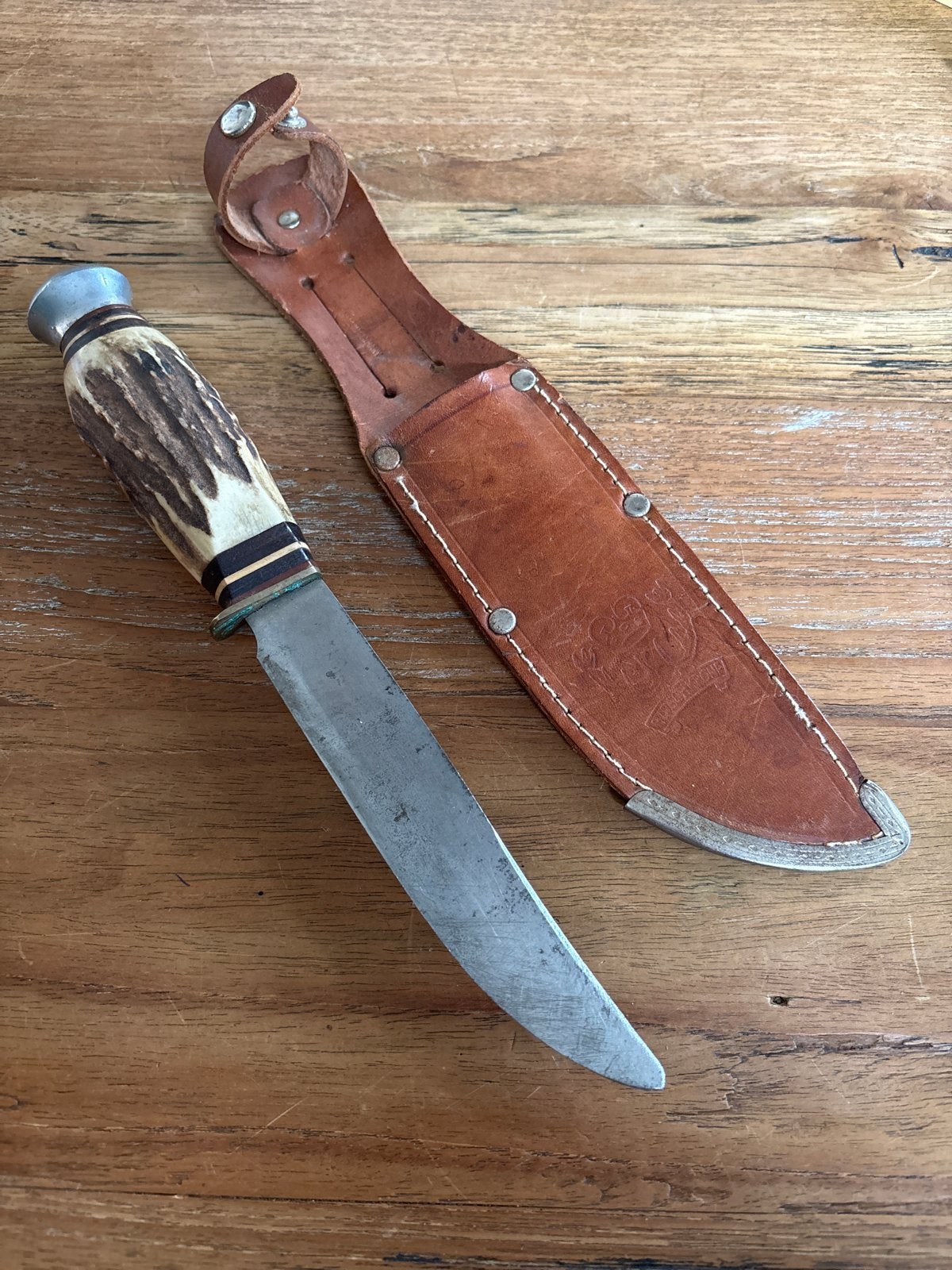 Vintage Solingen mes  FPS HIRSCHKRONE, Ophalen of Verzenden