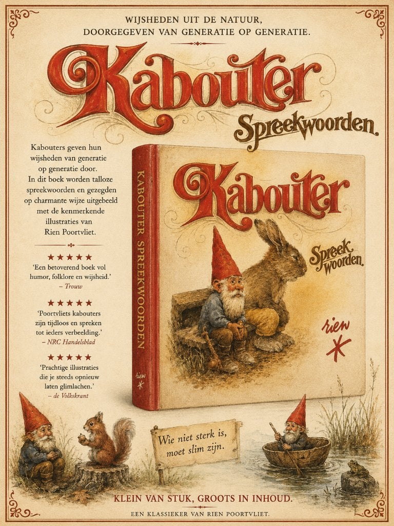Kabouter Spreekwoorden | Rien Poortvliet, Non-fictie, Rien Poortvliet, Ophalen of Verzenden, Zo goed als nieuw
