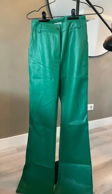 Eight Paris leren broek, Nieuw, Ophalen of Verzenden, Maat 36 (S), Groen