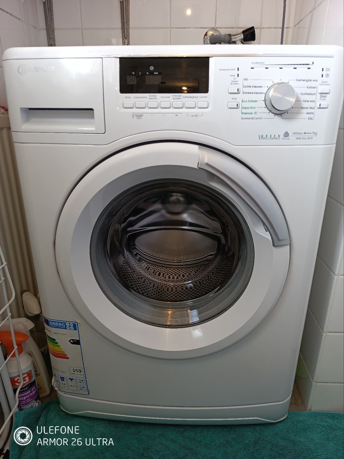 Bauknecht WAK Eco 3570 Wasmachine - Lager defect, Witgoed en Apparatuur, Ophalen, Gebruikt, Energieklasse A of zuiniger, Voorlader