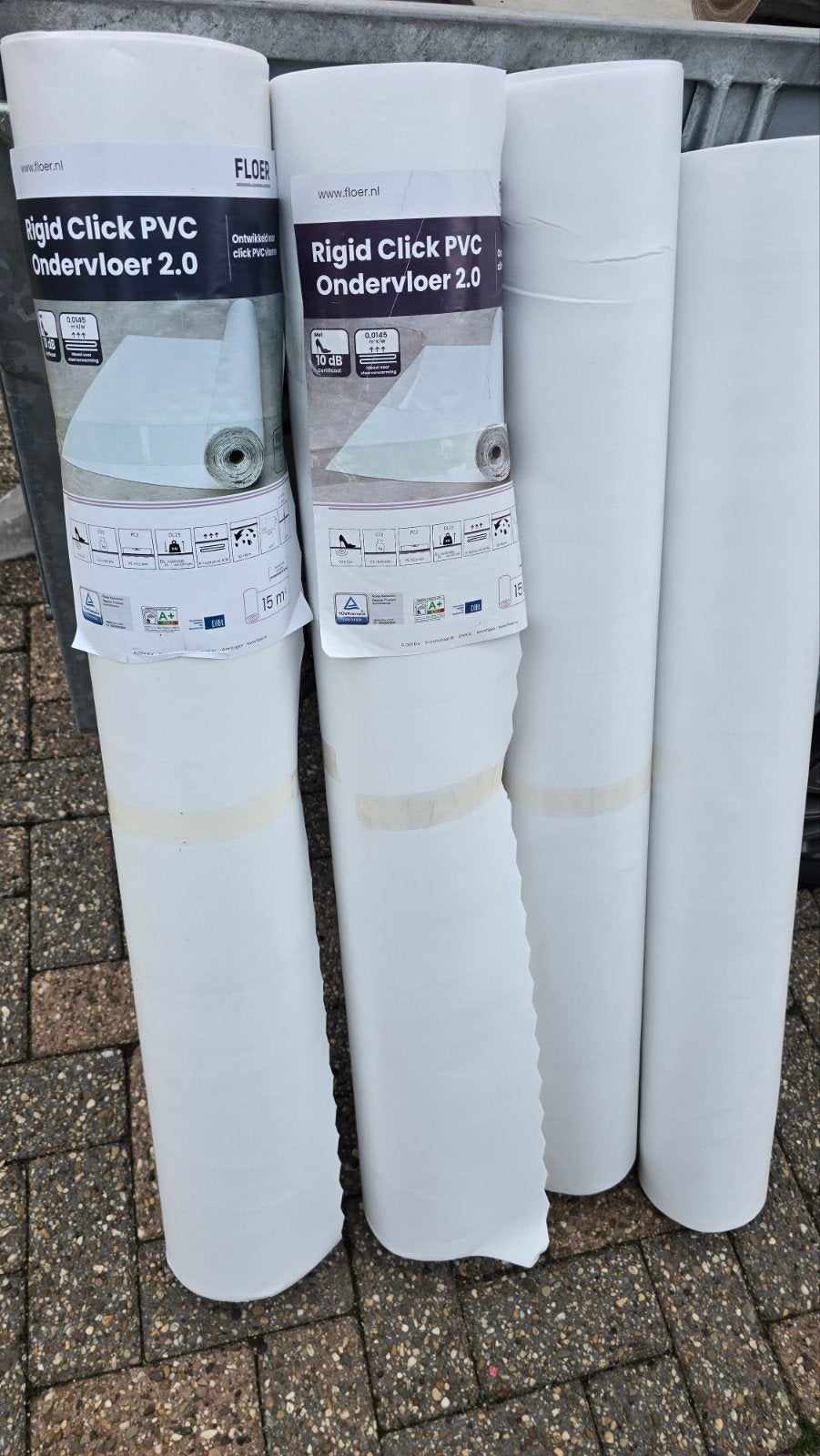 Floer Rigid Click PVC Ondervloer 2.0 - 60m2, Ophalen, Overige materialen, 30 cm of meer, Overige typen