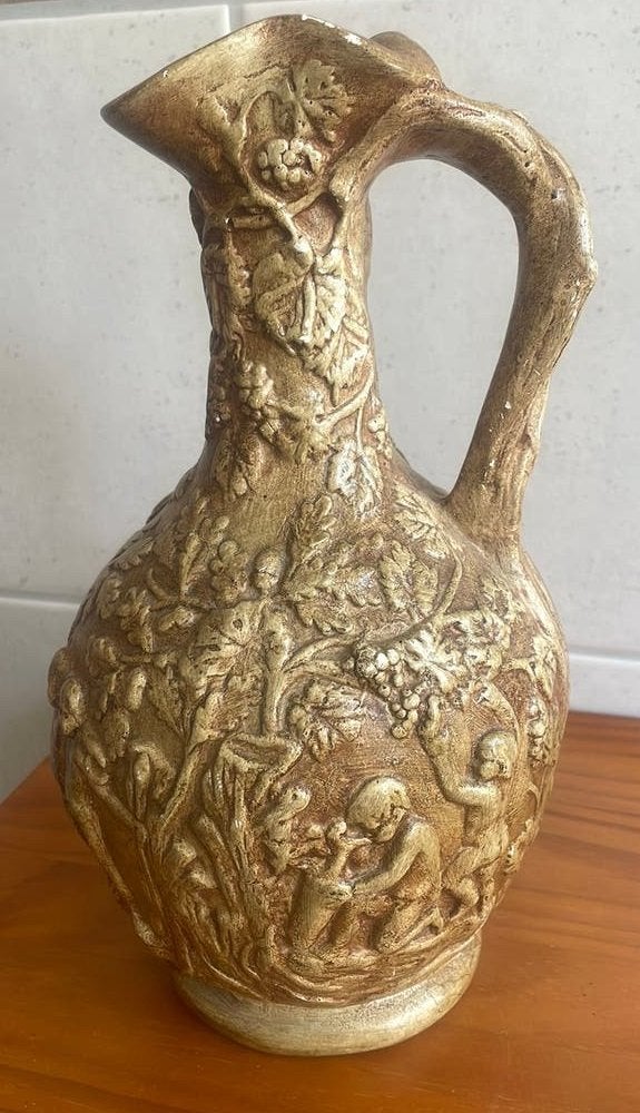 Antieke Copeland Parian ware decoratieve vaas / kruik / kan, Antiek en Kunst, Ophalen