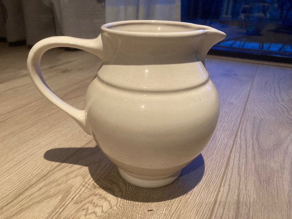 Vintage Melkkan met 4 bekers, Antiek en Kunst, Antiek | Keramiek en Aardewerk, Ophalen of Verzenden