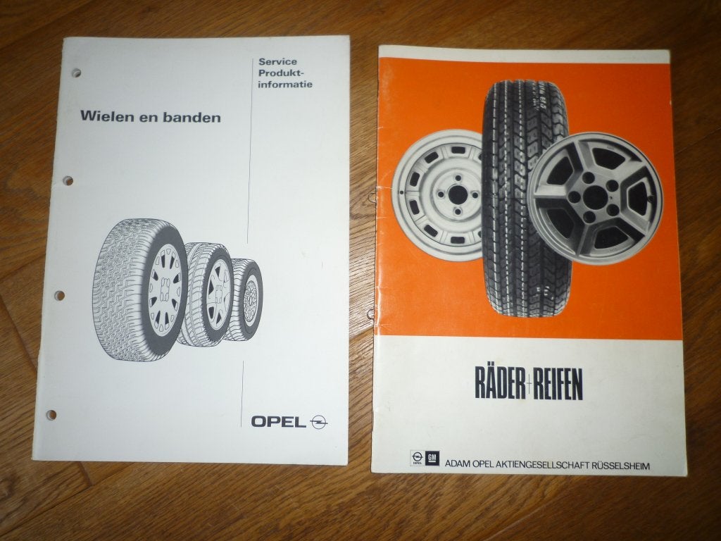 Opel Documentatie Banden en Velgen en Reifen und Rader, Ophalen of Verzenden