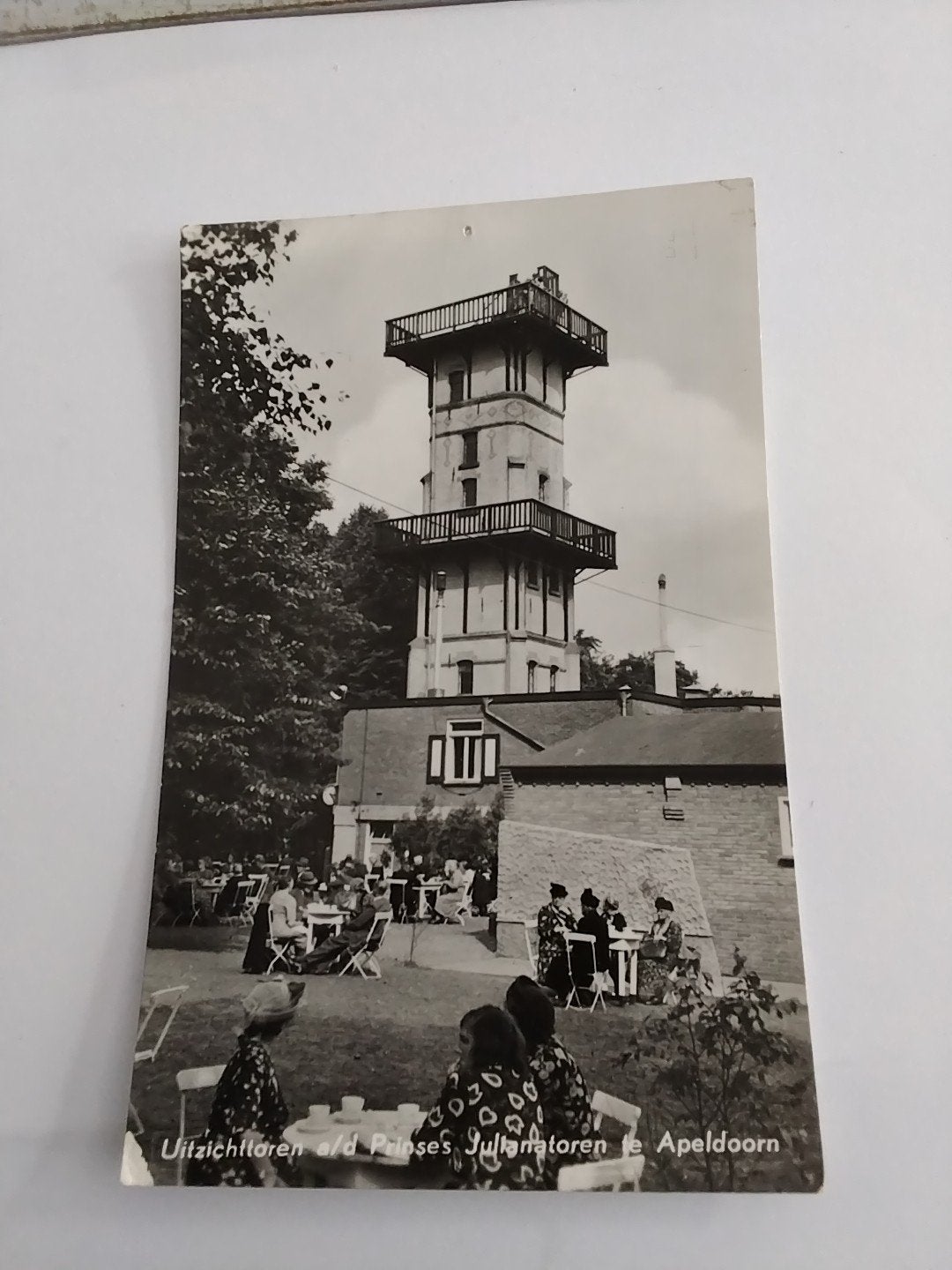 Oude ansichtkaart Uitkijktoren Apeldoorn 1963, Ophalen of Verzenden, 1960 tot 1980, Gelderland