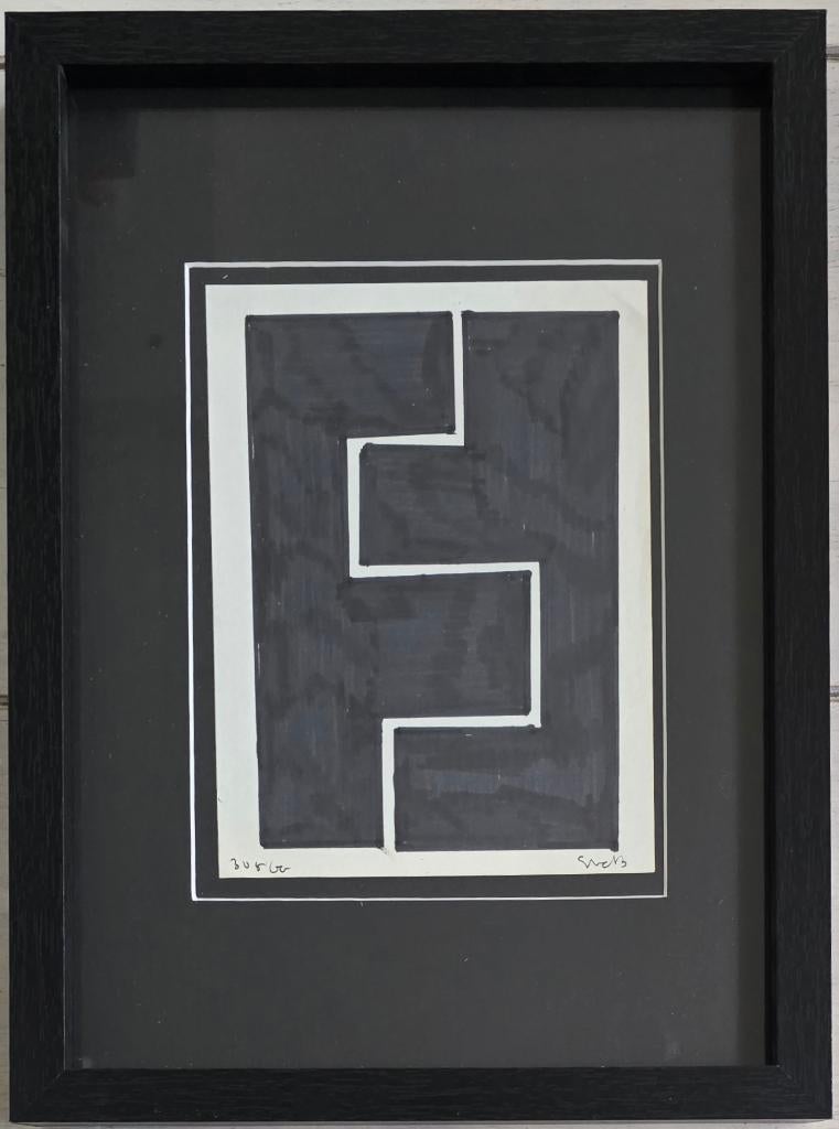 Siep van den Berg - abstracte geometrische compositie, Ophalen of Verzenden