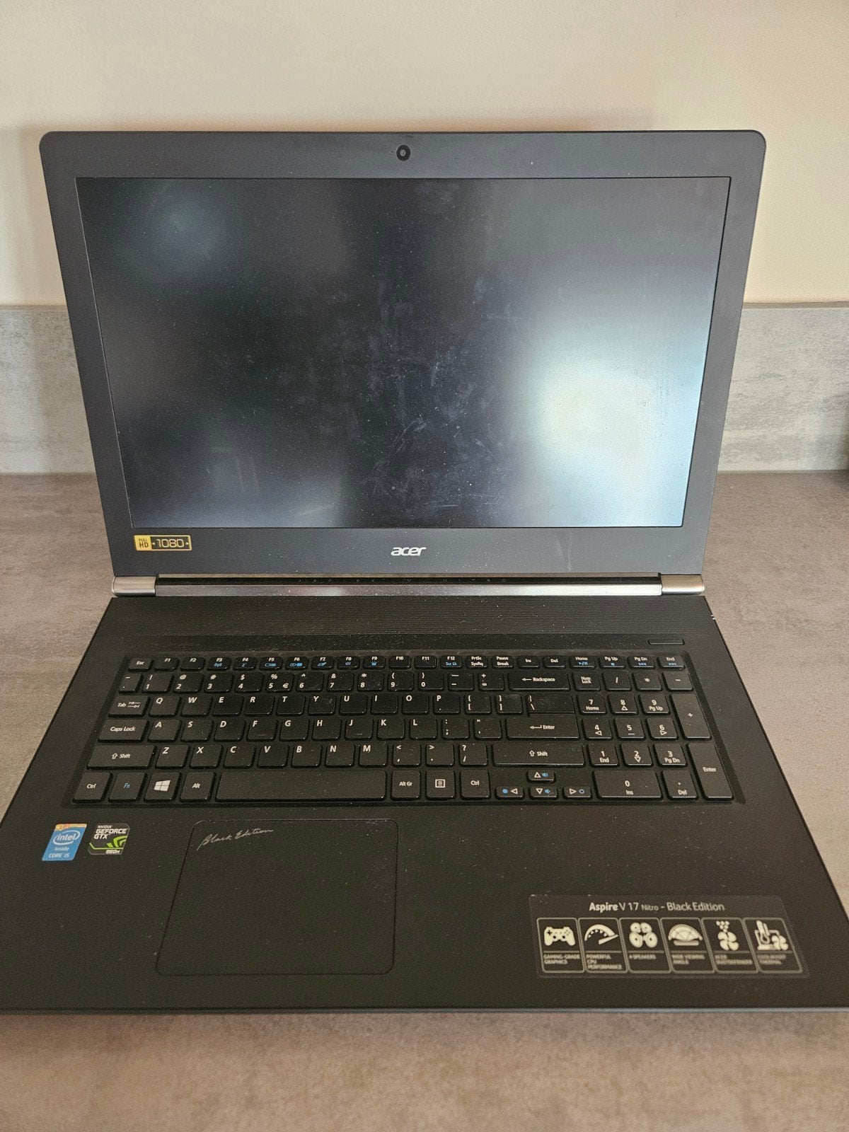 Acer Aspire V17 Nitro - Black edition, Computers en Software, Ophalen, 15 inch, 2 tot 3 Ghz