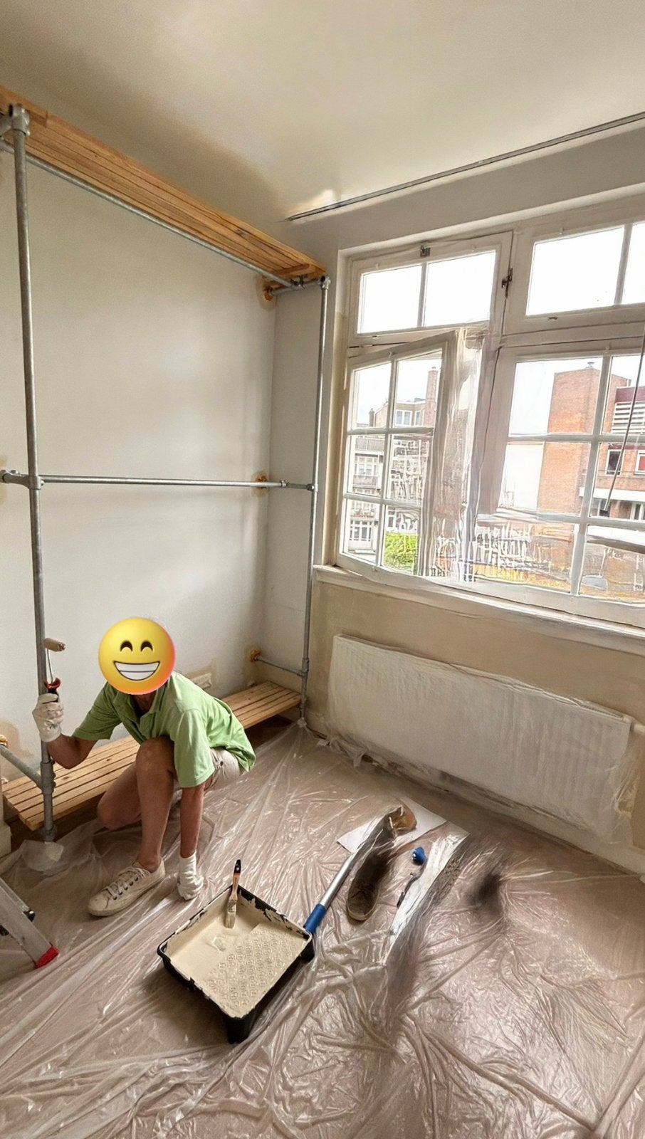 Kledingrek / Kledinglast van steigerbuizen, Ophalen, Zo goed als nieuw, Tapijt