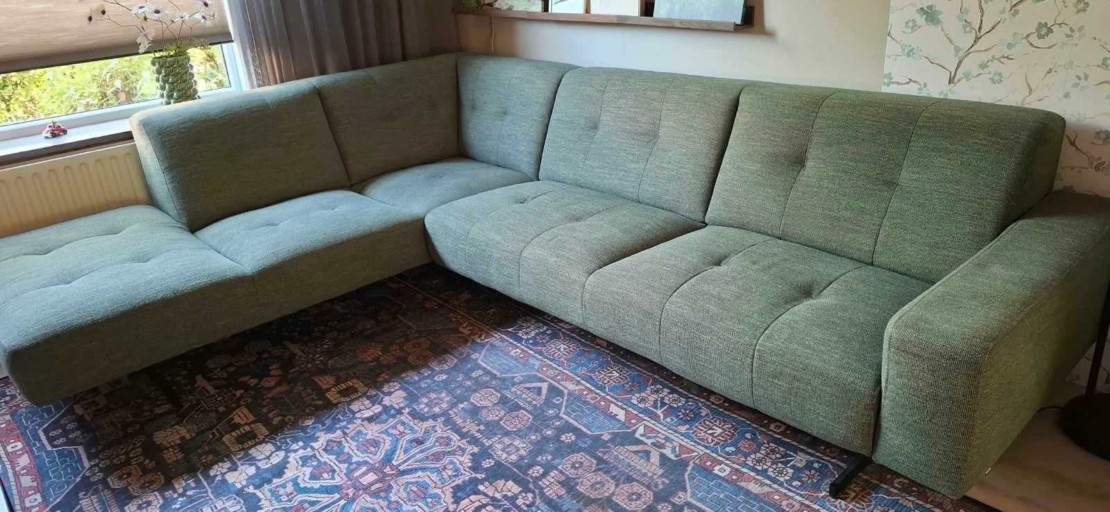 Montel Hoekbank - Kleur Forest green - 6 jaar oud, Ophalen, 250 tot 300 cm, 100 tot 125 cm, Hoekbank