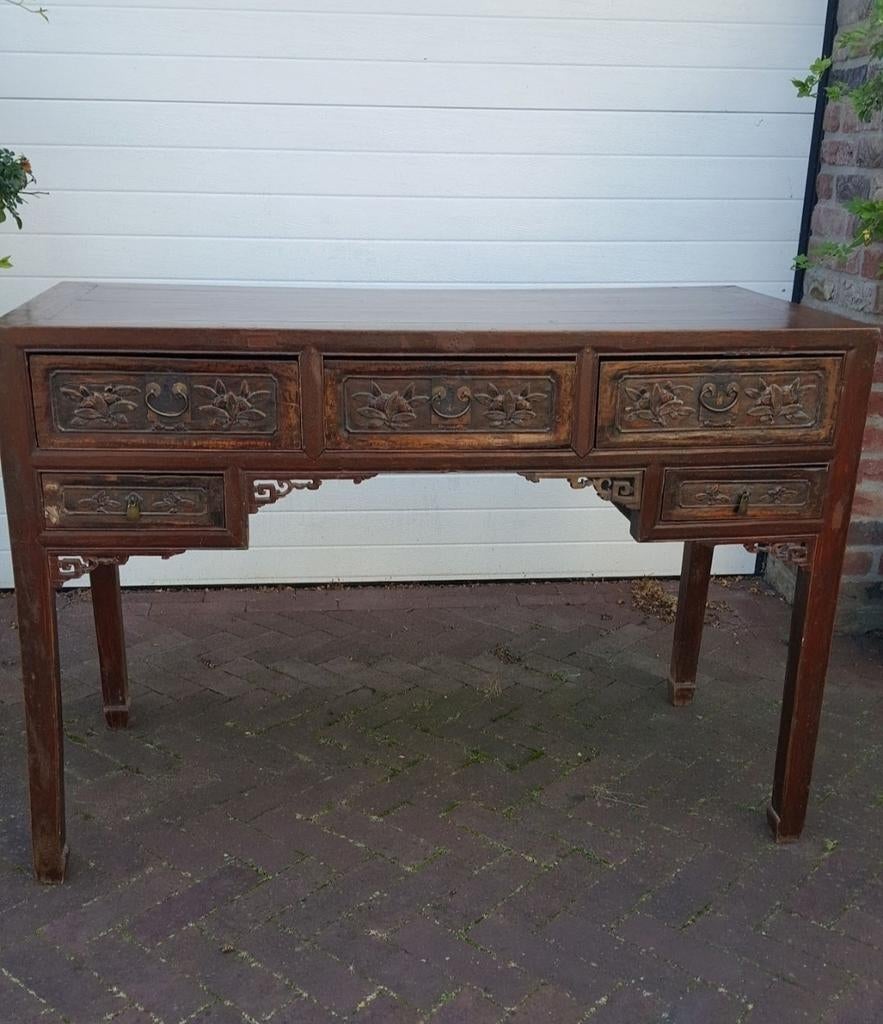 Zeldzame Chinese Bureau / secretaire circa 1750-1800, Ophalen of Verzenden