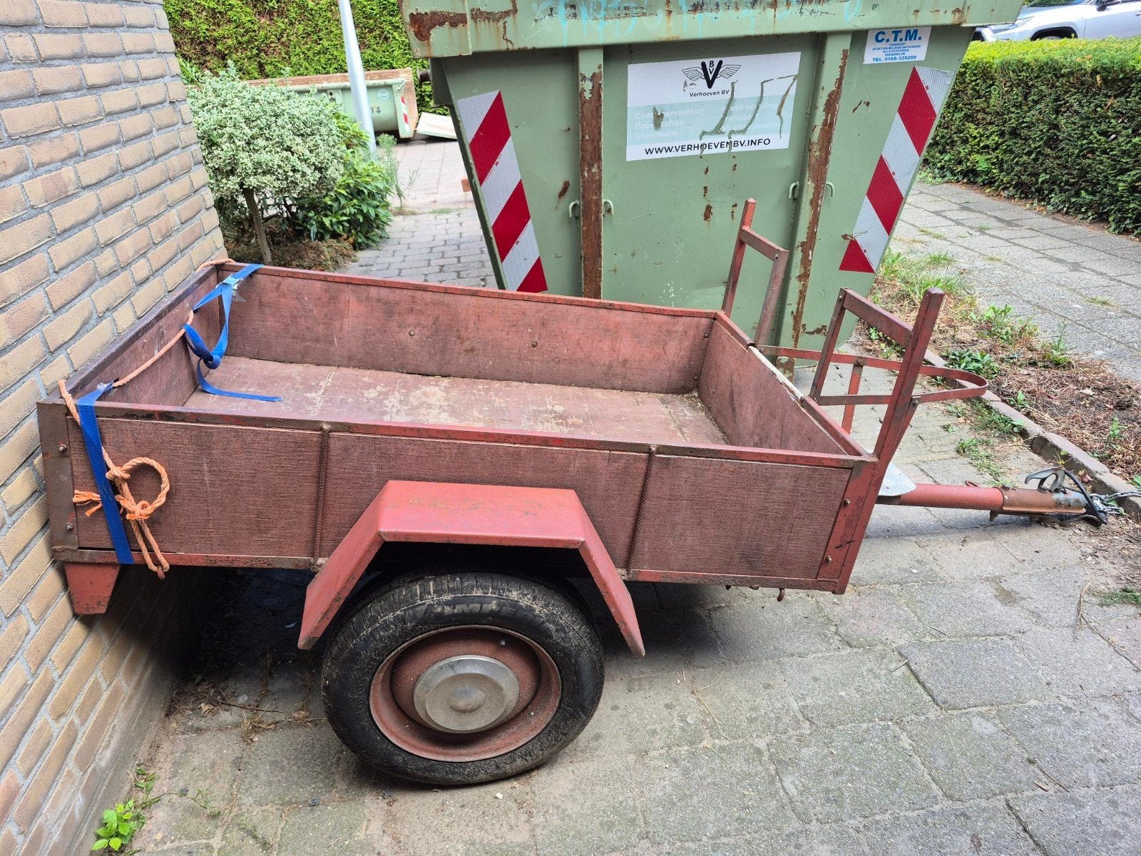 Aanhangwagen (enkelas), Ophalen, Gebruikt