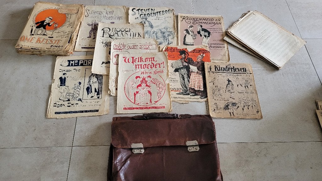 Grote verzameling vintage bladmuziek, Ophalen of Verzenden, Gelezen, Overige