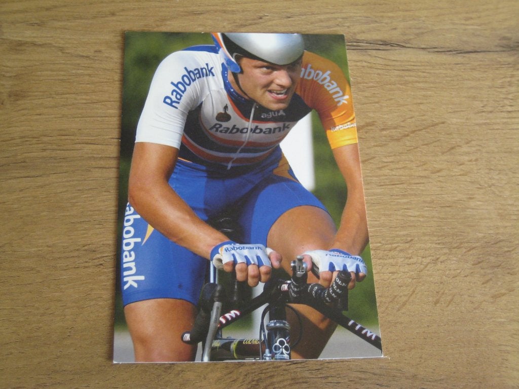 wielren-kaart ronald mutsaars rabobank (wielrennen), Ophalen of Verzenden, Zo goed als nieuw, Overige sporten, Spelerskaart