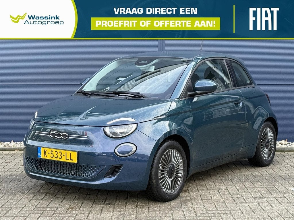 Fiat 500 24kWh 70pk Aut Action | SOH 92,5% | Navigatie | Cli, Automaat, Gebruikt, Elektronische parkeerrem, Te koop