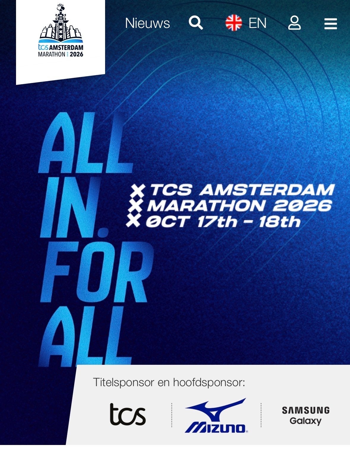 Kaartje marathon Amsterdam startbewijs, Tickets en Kaartjes, Eén persoon, Oktober