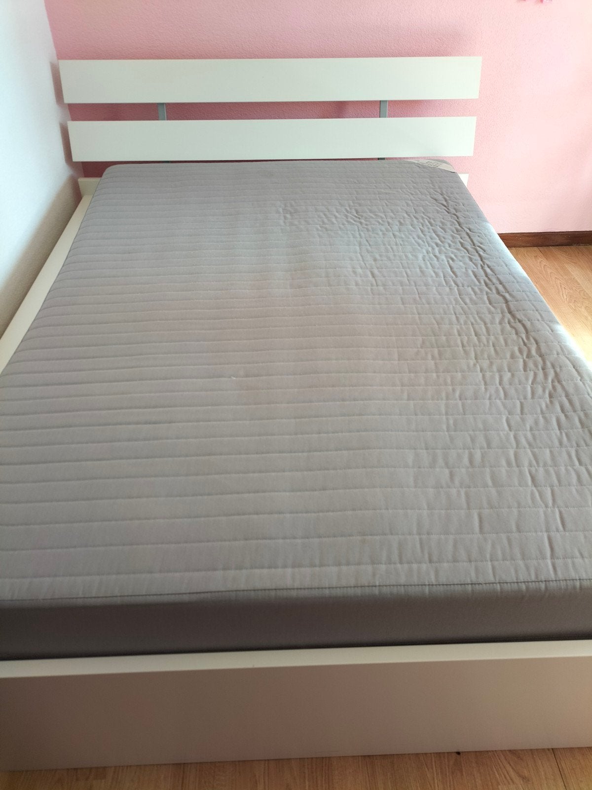 IKEA Tweepersoonsbed 160x210 met Sultan Huglo matras, Tweepersoons, Ophalen of Verzenden, Zo goed als nieuw, 160 cm