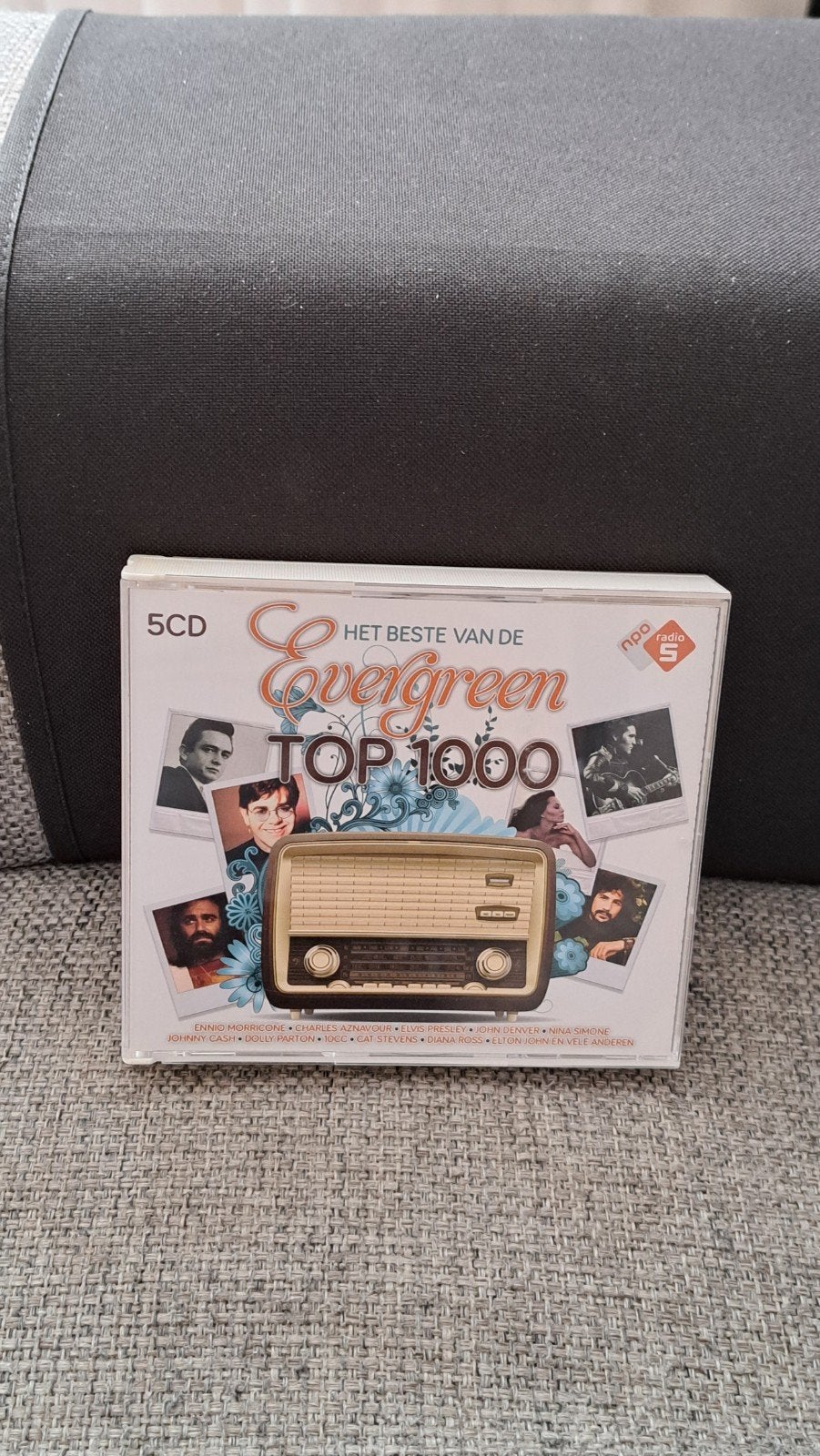 5 cd box.  het beste uit de Evergreen Top.1000, Boxset, Ophalen of Verzenden, Zo goed als nieuw, Inclusief boekje