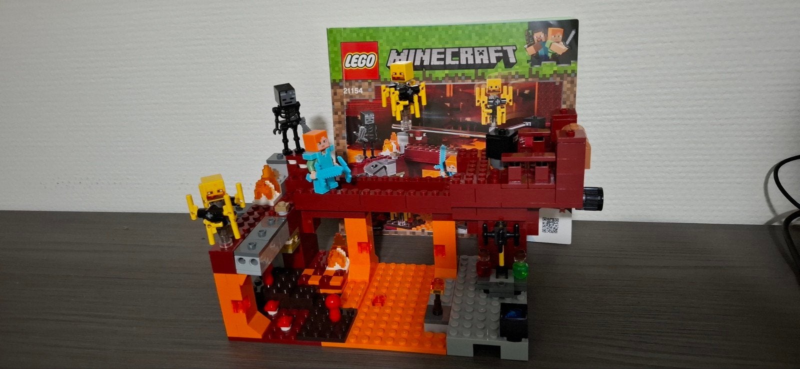 Lego Minecraft De Blaze Bridge 21154, Compleet, Gebruikt, Minecraft, Lego