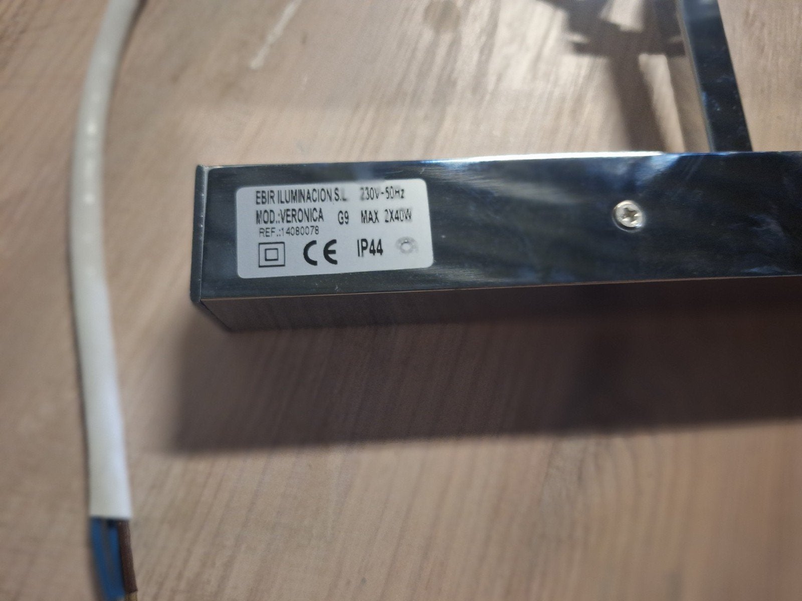 EBIR Veronica Spiegellamp/Schilderijlamp G9 IP44, Ophalen of Verzenden, Nieuw