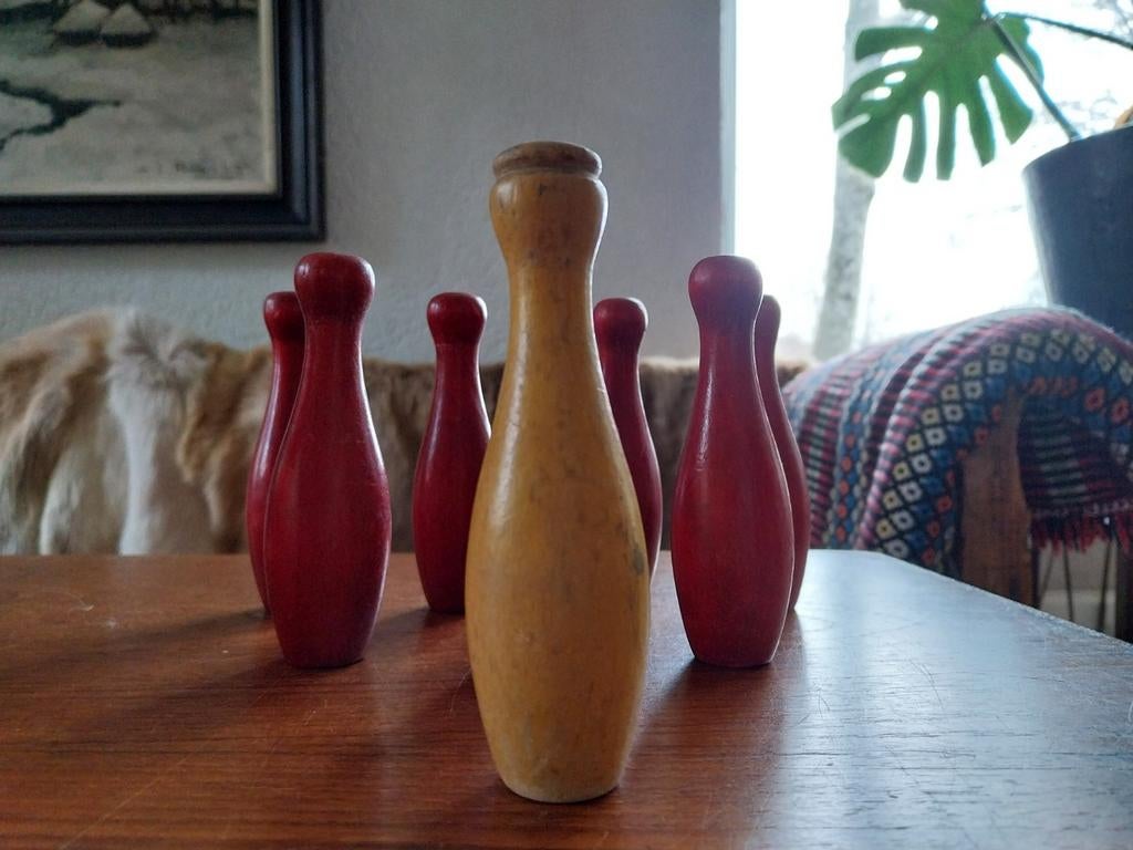Kleine,  Houten Kegels van Tante Brocante, Ophalen of Verzenden