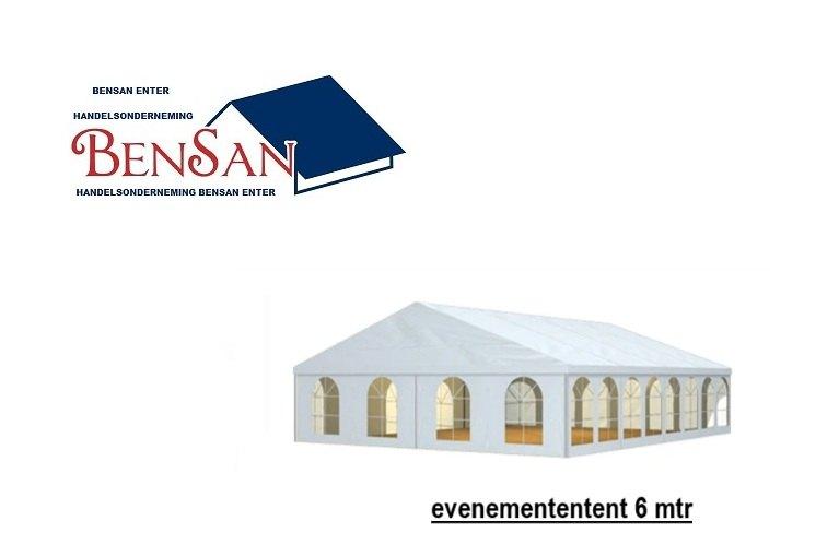 tent 6 mtr breed evenement pvc party tenten bensan enter, Hobby en Vrije tijd, Feestartikelen | Verhuur, Ophalen, Zo goed als nieuw