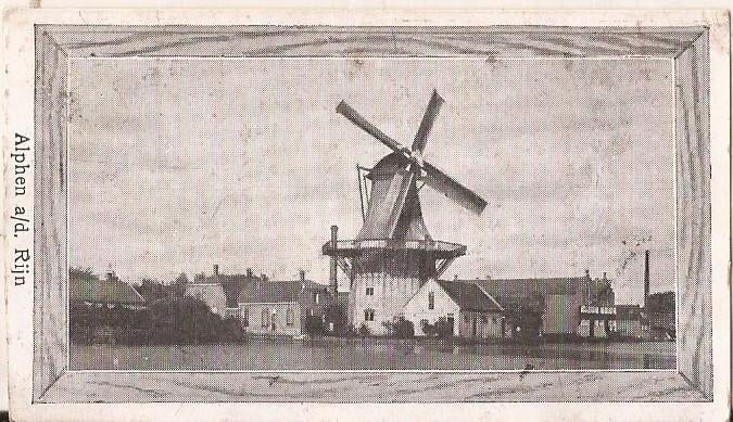 Verzamellplaatje Alpen a/d Rijn Coelingh Deventer Koekfabri, Gebruikt, Ophalen of Verzenden, Voor 1940, Prent