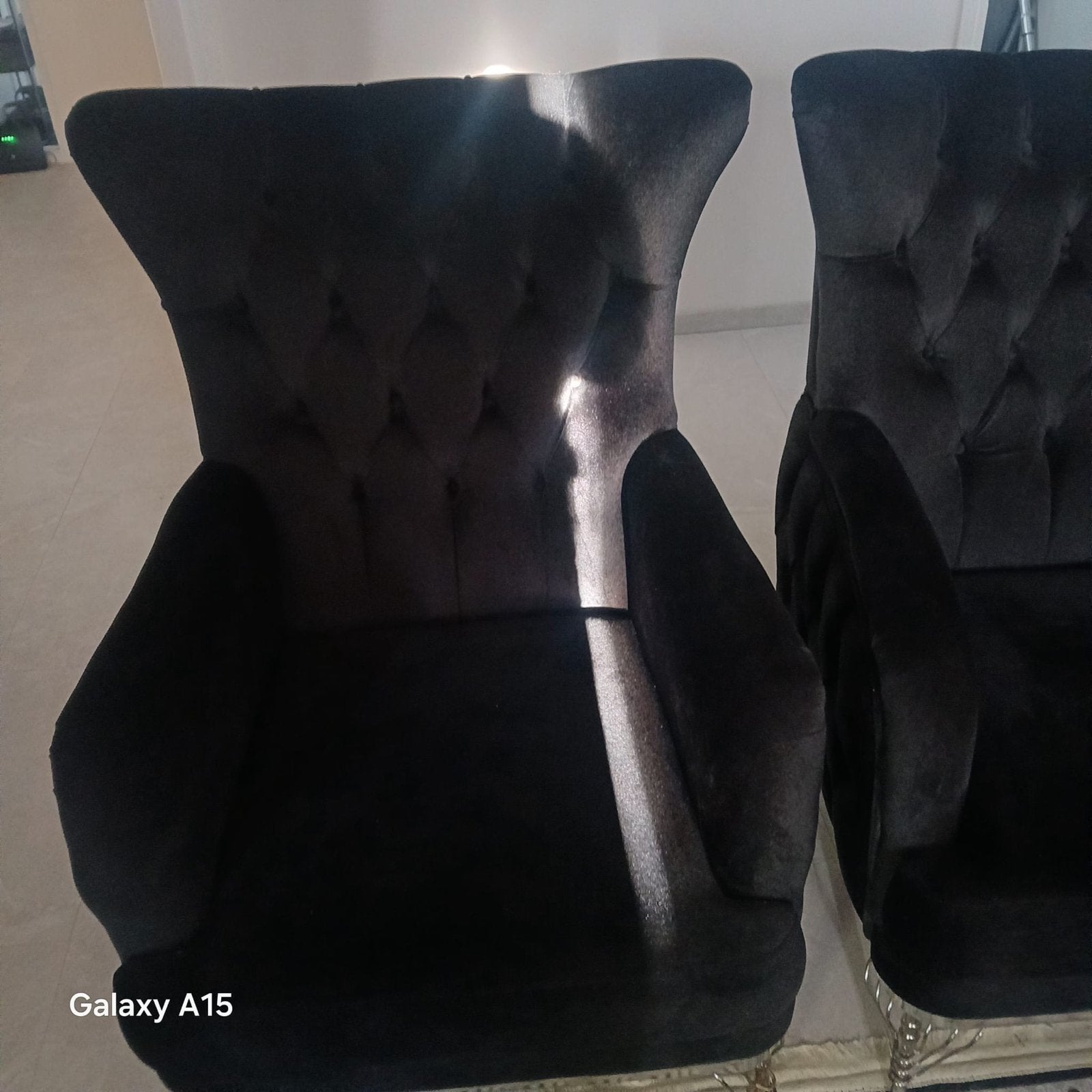 Complete Woonkamer Set: Bank, Fauteuils, Eettafel & Stoelen, Ophalen of Verzenden, Gebruikt, Stof
