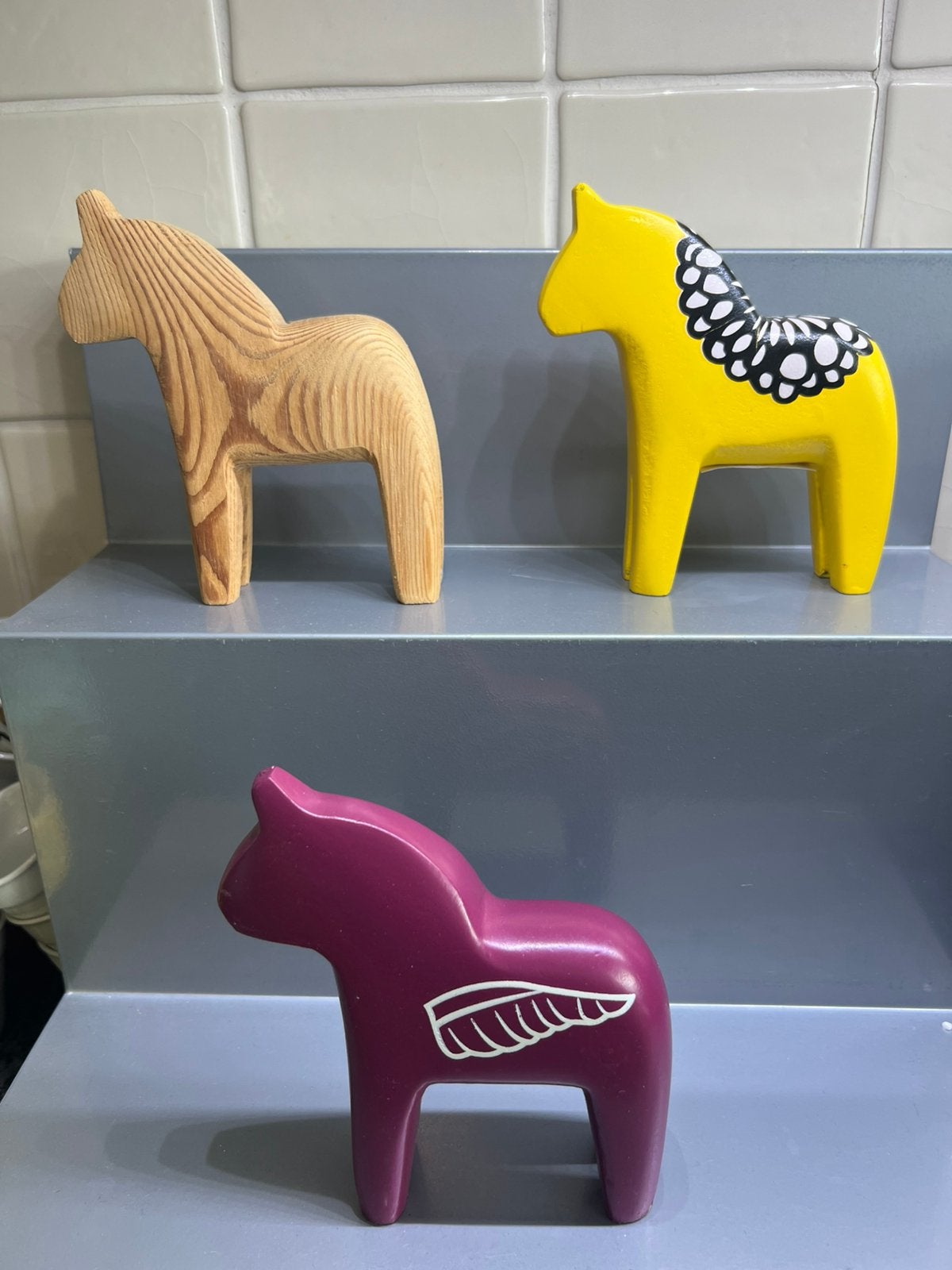 Houten Ikea Dala paardjes, Ophalen of Verzenden, Zo goed als nieuw, Dier