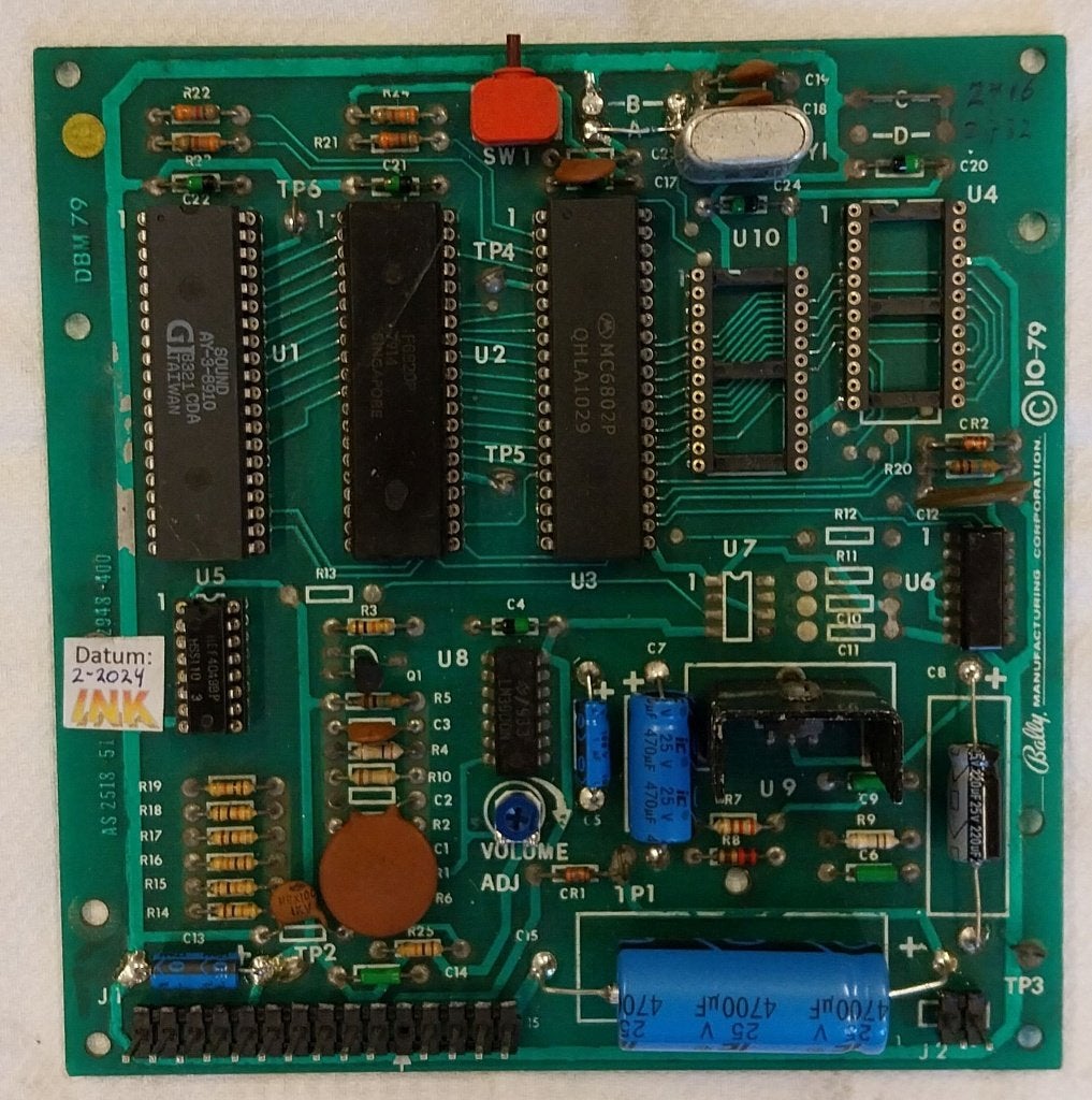 Te koop: Bally AS-2518-51 geluidsbord, Verzamelen, Gebruikt, Elektronisch, Bally, Onderdeel of Defecte kast